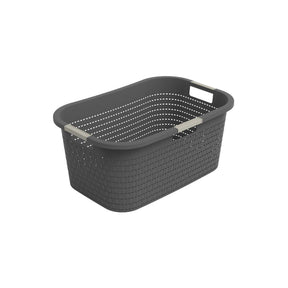 Kosz na pranie Rotho country 40l, antracyt