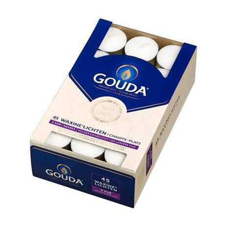 Podgrzewacz Gouda pali się 6 godzin w pudełku 45 sztuk