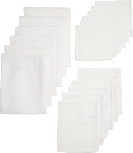 Zestaw startowy Meyco Baby Uni - 18 szt. - hydrofilowy - biały