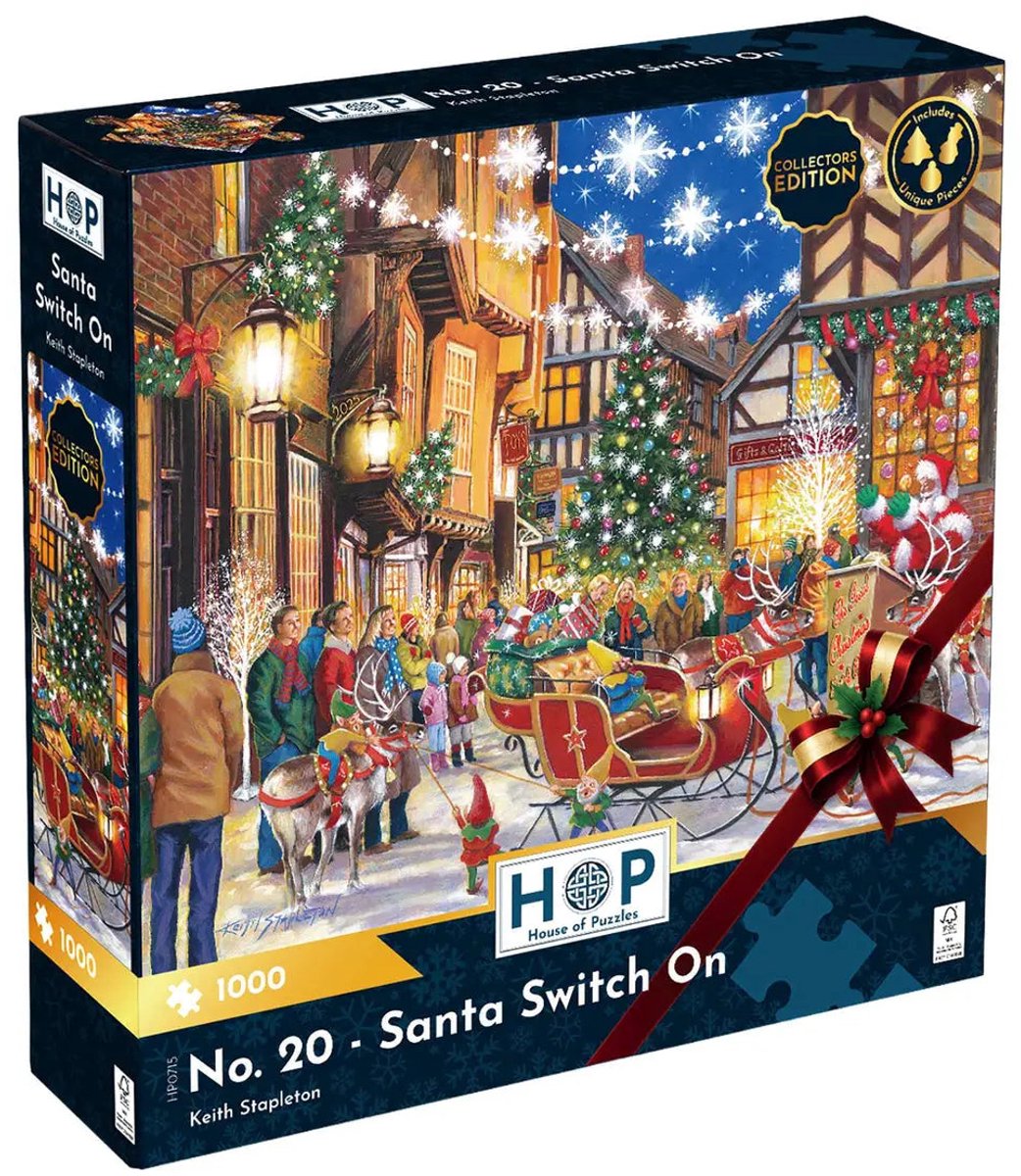 Dom puzzli Świąteczne puzzle Świętego Mikołaja na 1000 elementów.