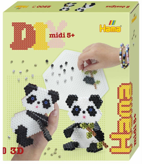 Niemarkowy sans marque hama - zestaw koralików do naprasowania - panda 3D - 2500 sztuk