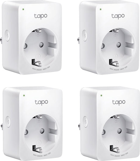 Tp-link tapo p110 - inteligentna wtyczka - inteligentna wtyczka - 4 sztuki - gniazdo WiFi - monitorowanie energii