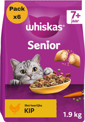 Whiskas 7+ karma dla kotów - kurczak - worek 6 x 1,9kg