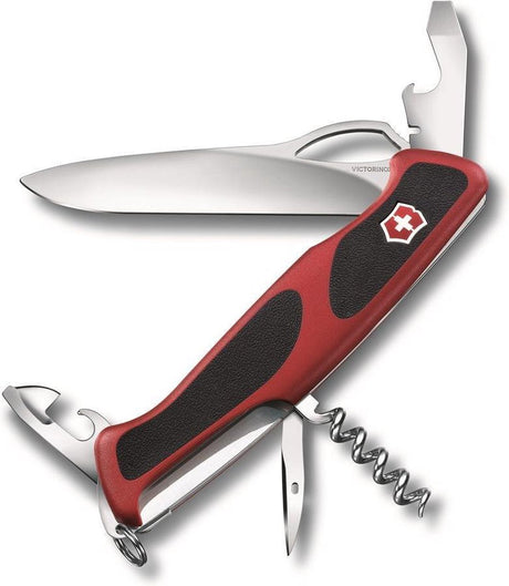 Nóż kieszonkowy Victorinox Rangergrip 61 11 funkcji, czerwony, czarny