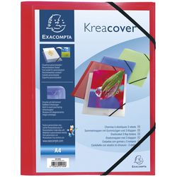 Teczki 3-klapkowe exacompta 55185e, polipropylen