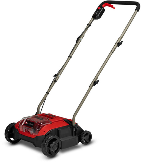Wertykulator akumulatorowy Einhell GC-SC 18 28 ds li solo - power x-change - 18 v li-ion - szerokość robocza: 28 cm - 12 noży - nie zaw. akumulator i ładowarka