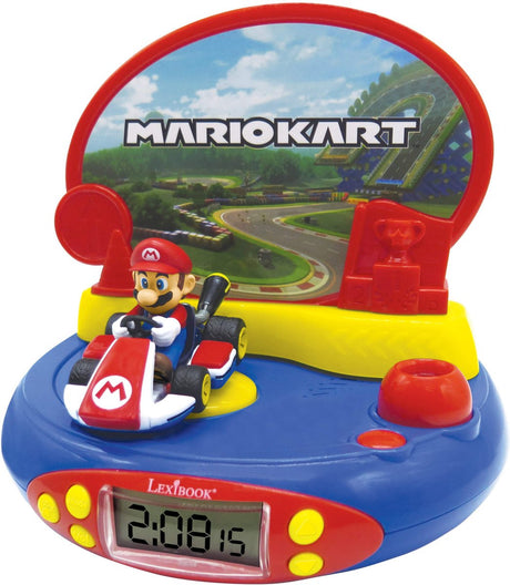 Lexibook Mario Kart Zegar z projektorem postaci 3D i dźwiękami gier wideo