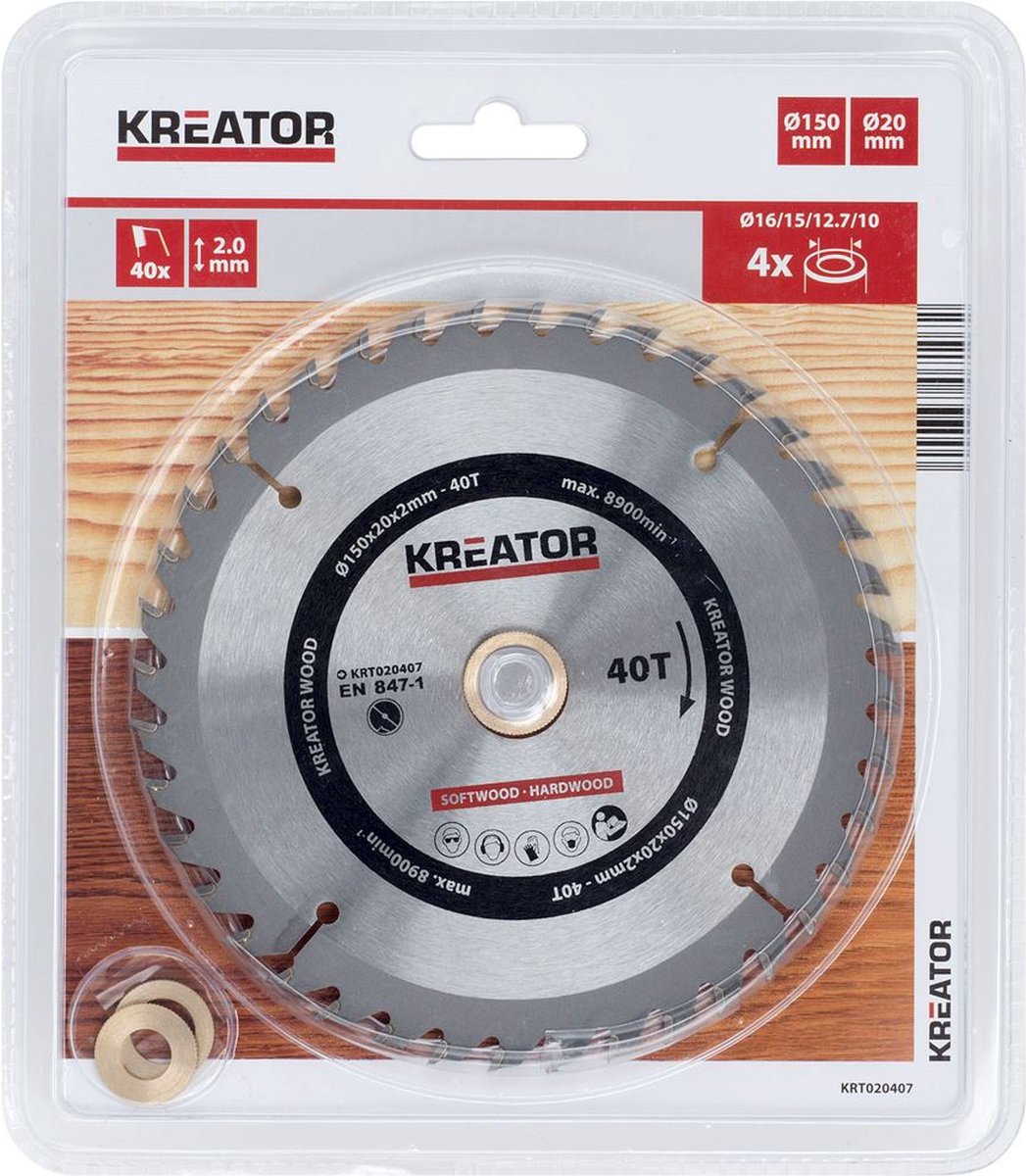 Kreator brzeszczot do drewna 150mm40t