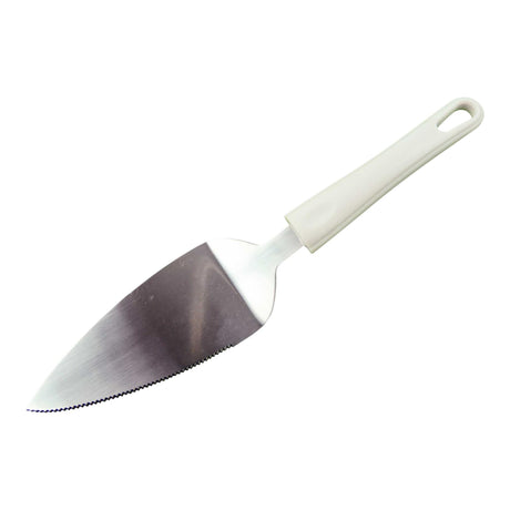 Krajalnica do ciasta Aro ze stali nierdzewnej z białą plastikową rączką