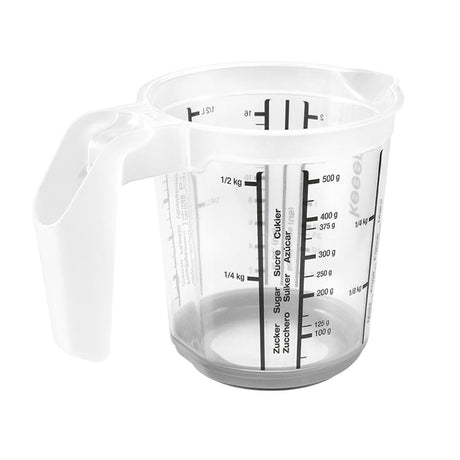 Plastikowa miarka Keeper antypoślizgowa 0,5l ã˜10,5x11,5cm nordic grey