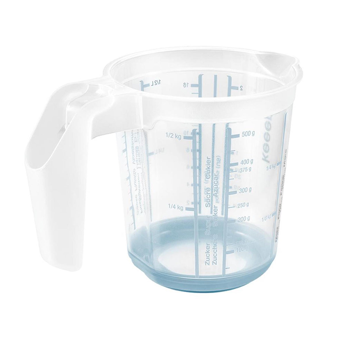 Plastikowa miarka Keeper antypoślizgowa 0,5l ã˜10,5x11,5cm nordic blue