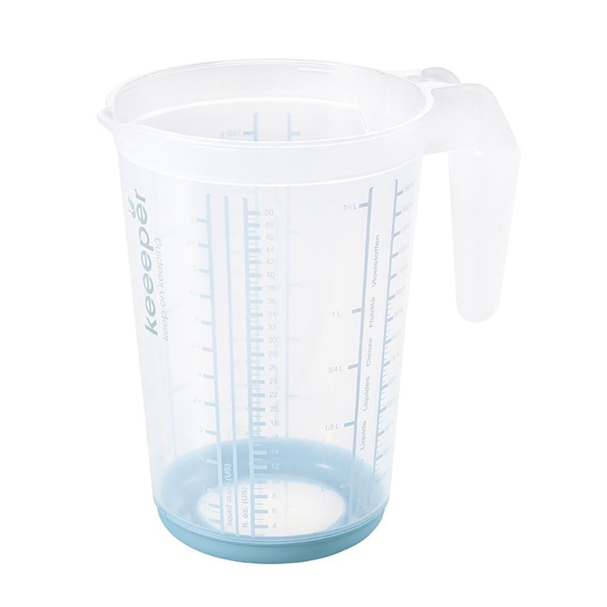 Plastikowa miarka Keeper antypoślizgowa 1,5l ã˜13,5x19cm nordic blue
