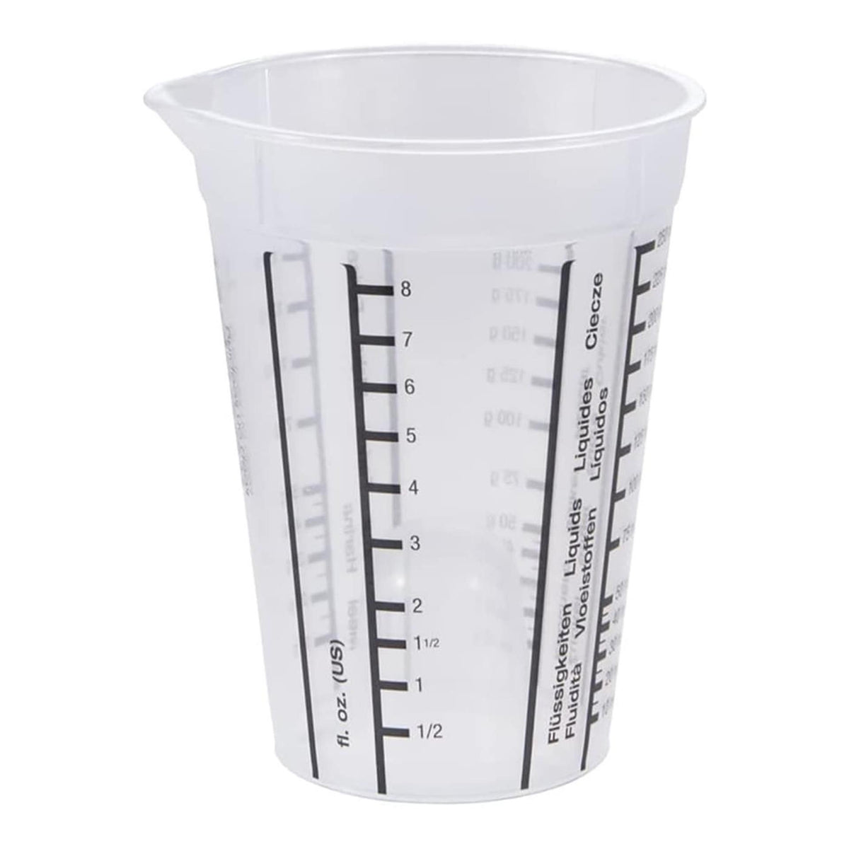 Plastikowa miarka Keeper 0,25l ã˜8,5x11,5cm przezroczysta