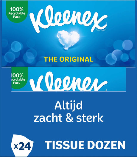 Chusteczki Kleenex - oryginalne - opakowanie wartościowe - 24 x 72 sztuki = 1728 chusteczek