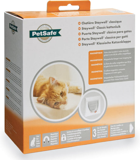Magnetyczna klapka dla kota Petsafe 932 - biała - 10,5 x 22,6 x 22,8 cm
