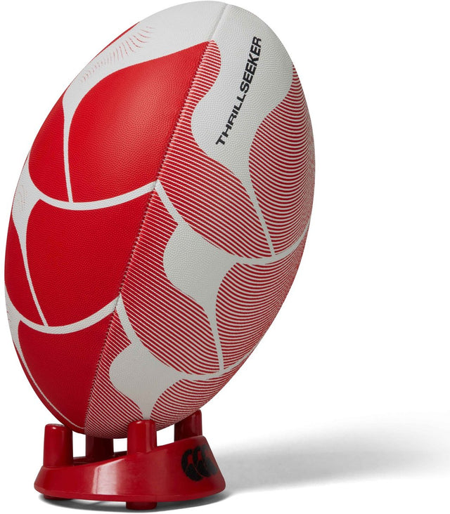 Canterbury thrillseeker rugby ball wit rood 5