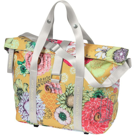 Basil Bloom Field MIK Fietshandbag - Geel, kompaktowy i trwały - 8-11L