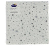 Serwetki Duni srebrny stardust 33 x 33 cm | 12 sztuk