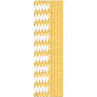 Słomki Duni, złote 25 sztuk, papier | 10 sztuk