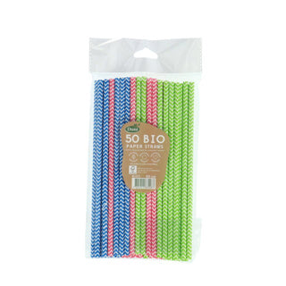 Duni słomki imprezowe 50 sztuk papier | 5 sztuk