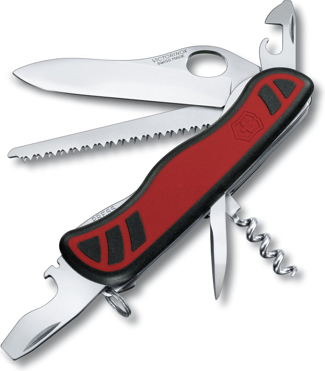Nóż szwajcarski Victorinox Forester m Grip - 10 funkcji - czerwony