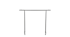 Tafel klem hanger zwart - h110cm, max. l250cm
