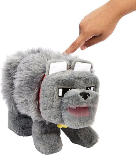 Mattel film Minecraft przytulanka figurka Dennis Wilk 20 cm pluszowe zabawki