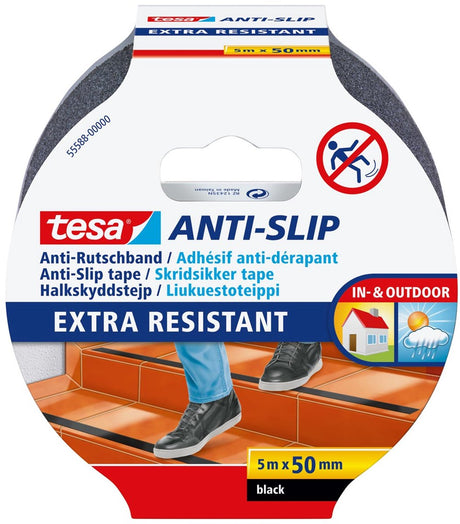 Tesa - antypoślizgowa e | stopa 5m x 50mm | czarny