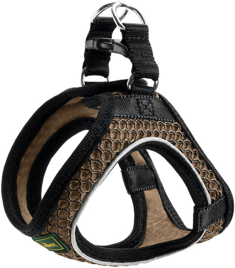 Hunter harnas hilo comfort bruin - hondenharnas - xs 35-37 36-40 cm