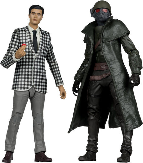 Fallout zabawek Mcfarlane - zestaw 2 figurek - Benny, zbroja strażnika zamieszek z New Vegas