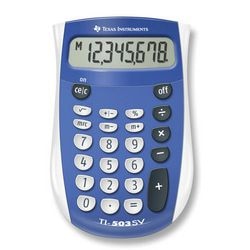 Kalkulator kieszonkowy Texas Instruments ti-503sv niebieski 8 znaków