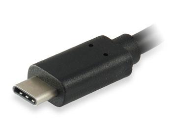 Equip 133455 kabel USB 3.0 typ C męski na żeński, 15 cm