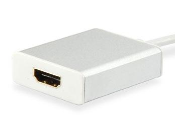 Equip 133452 Adapter USB typu C męski na żeński HDMI, 15 cm
