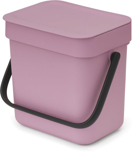 Kosz na śmieci sort go Brabantia - 3 litry - liliowy róż