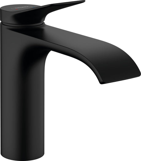Hansgrohe vivenis - bateria umywalkowa - obsługa jednouchwytowa - z korkiem - rozmiar 110 mm - czarny mat