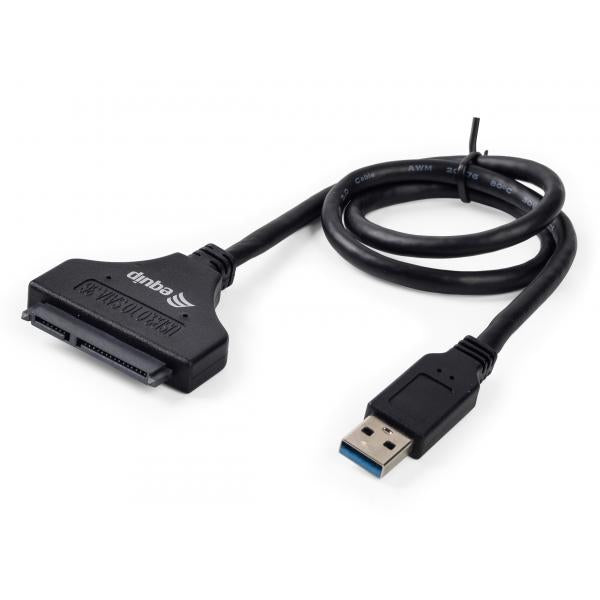 Equip 133471 Adapter USB3.0 na Sata, męski męski, 0,5 m, czarny