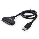 Equip 133471 Adapter USB3.0 na Sata, męski męski, 0,5 m, czarny
