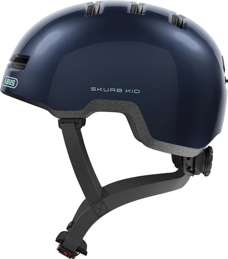 Abus skurb kid - kask rowerowy - dziecięcy granatowy m (50 - 55 cm)