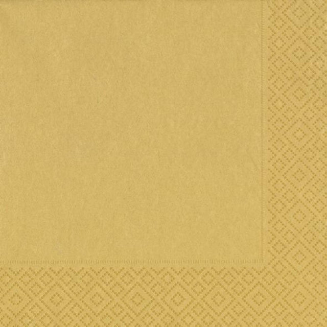 Serwetki Duni 33x33cm złote