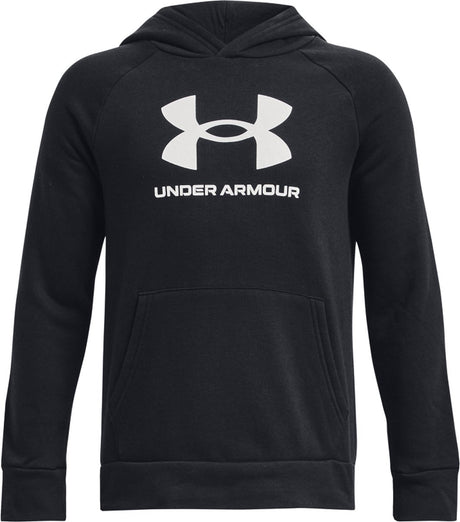 Bluza sportowa Under Armour UA Rival Fleece BL z kapturem unisex - czarno - biała