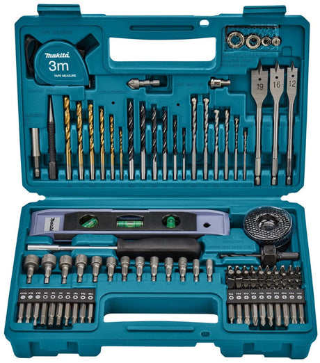Akcesoria Makita e-10730 | zestaw wierteł i końcówek wkrętakowych | 102 sztuki w etui - e-10730