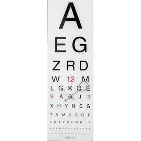 Zegar Nexttime 3067 wzroku, 75x25,4 cm, ścienny, biały czarny