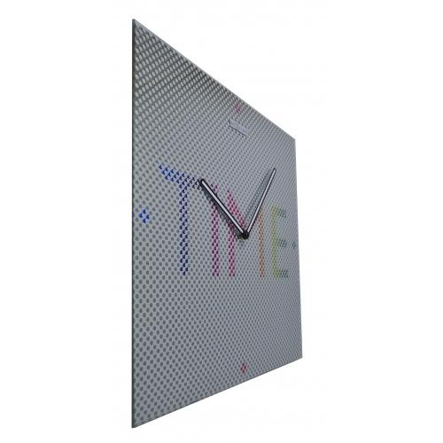 Zegar Nexttime 8165 tajemnica - czas, 43x43 cm, ściana, metal