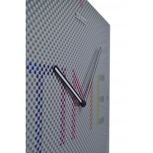 Zegar Nexttime 8165 tajemnica - czas, 43x43 cm, ściana, metal