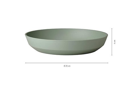 Mepal głęboki talerz silueta - 21 cm - talerze obiadowe - nordycka biel