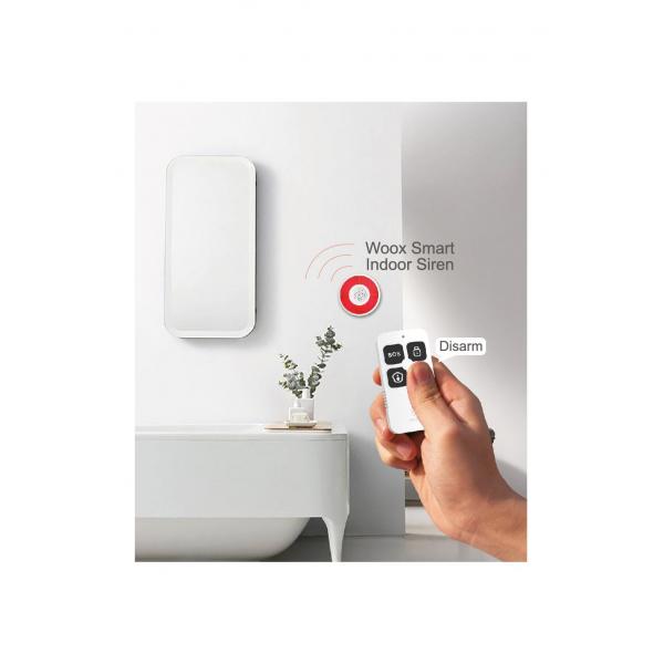 Inteligentny pilot Woox R7054, Wi-Fi, Zigbee 3.0, Asystent Google Amazon Alexa, 30m, Biały