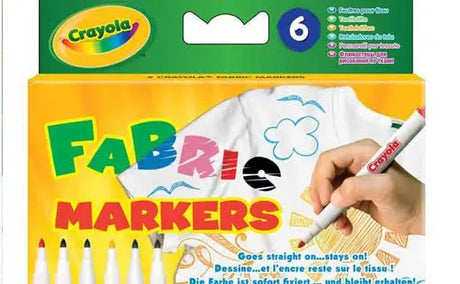 Crayola - 6 markerów do tkanin