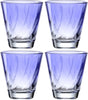 Szklanka do picia Leonardo Twist 215ml niebieska - zestaw 4