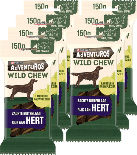 Adventuros dziki gryzak mały - przysmaki dla psów - jeleń - 7 x 150 g