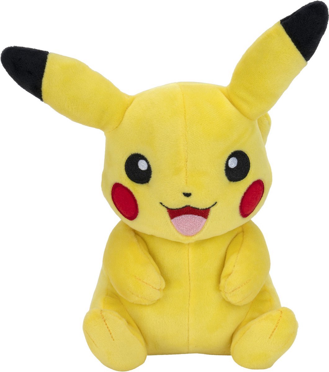 Przytulanka Pokémon Pikachu Junior 20 cm pluszowa żółta czarna